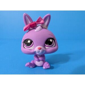 2007 Hasbro Littlest Pet Shop Purple Mommy Bunny Rabbit #3591 Authentic LPS